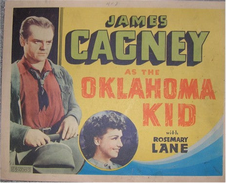 Oklahoma Kid 1939  Bogart & James Cagney Title Card