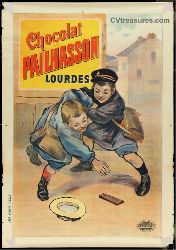 Original Vintage French Advertising poster CHOCOLAT PAILHASSON