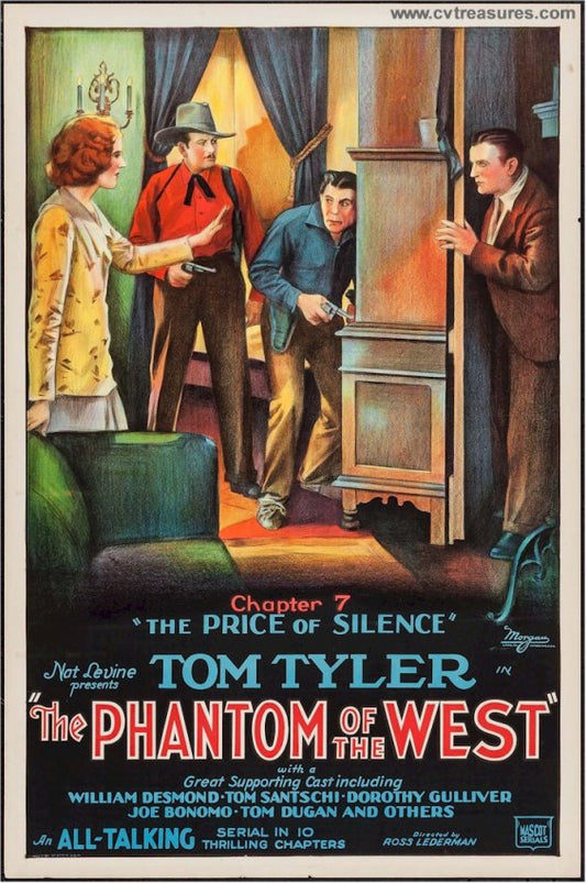 Phantom of the West Western vintage movie poster Tom Tyler