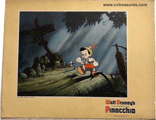 Pinocchio Disney Original Vintage Lobby Card Movie Poster 1940 2