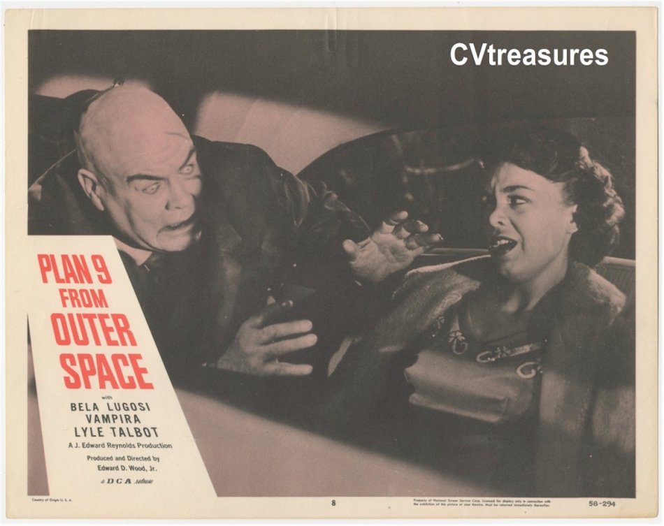 Plan 9 from Outer Space Lobby Card Ed Woods Bela Lugosi 2