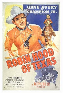 Robin Hood of Texas, 1947, Gene Autry, One Sheet