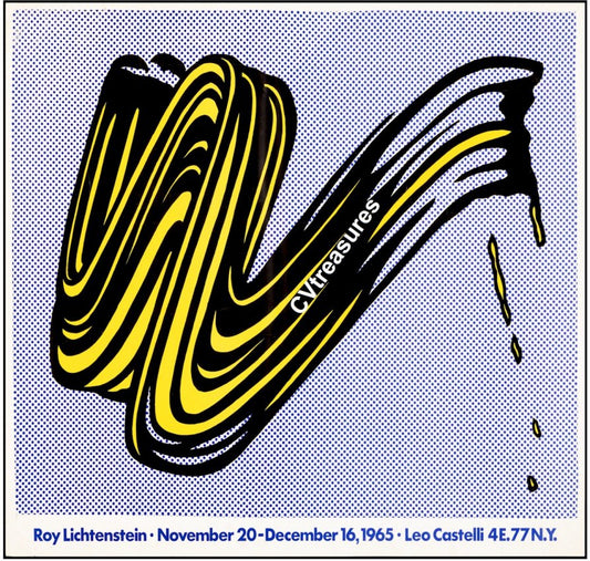 Roy Lichtenstein Vintage Art Exhibition Poster Lithograph 1965