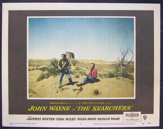 Searchers Original Western Lobby Card movie poster John Wayne si