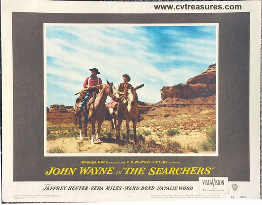 Searchers John Wayne Original vintage lobby card movie poster