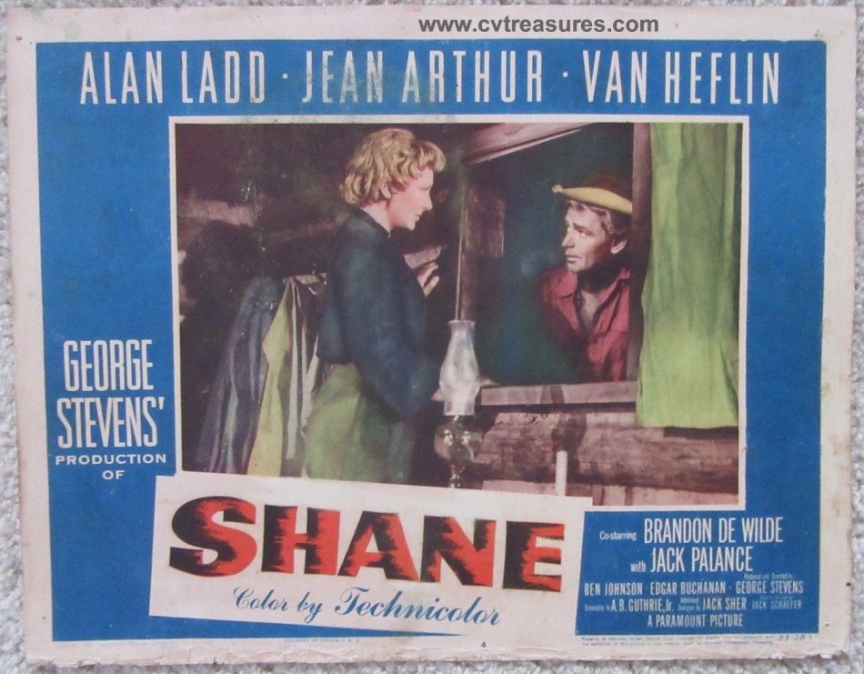 Shane Original Vintage Lobby Card Movie Poster Alan Ladd 3