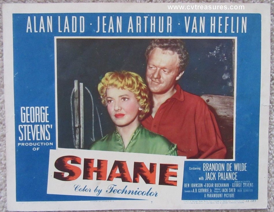 Shane Original Vintage Lobby Card Movie Poster Alan Ladd 6