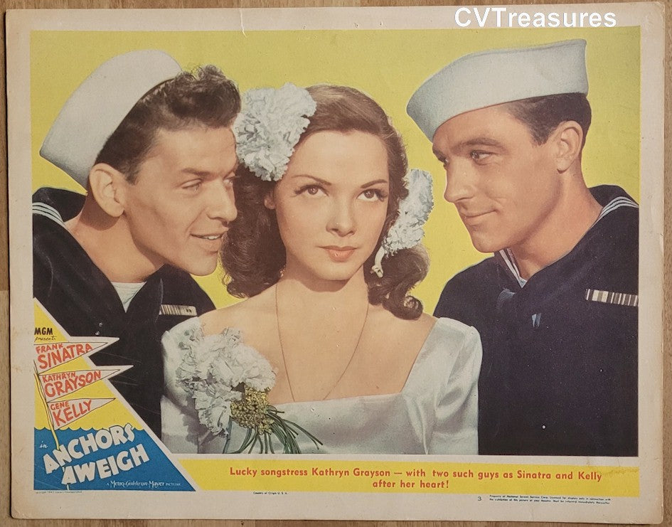 Anchors Aweigh Original Authentic Vintage Lobby Card Movie Poster Frank Sinatra 1945 3