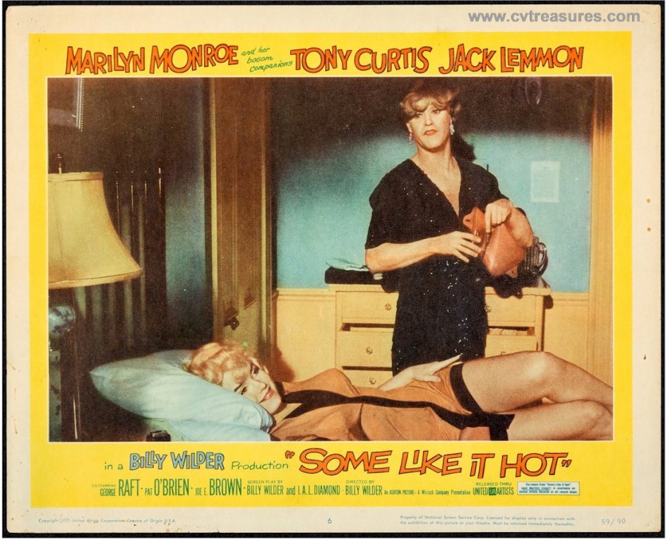 Some Like it Hot Marilyn Monroe Original Authentic Vintage Lobby Card Movie Poster