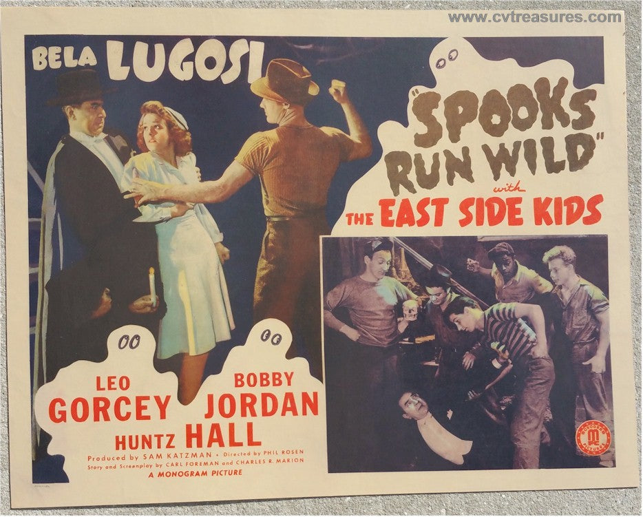 Spooks Run Wild Half Sheet Horror Movie Poster Bela Lugosi