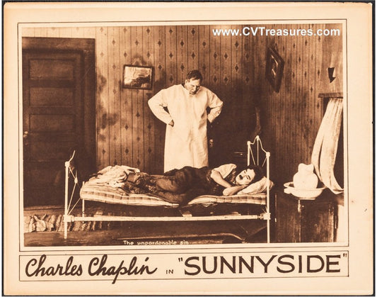 Sunnyside Original Vintage Lobby Card Movie Poster Chaplin