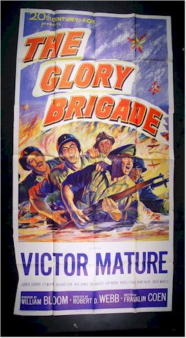 The Glory Brigade, 1953, Victor Mature, Three Sheet