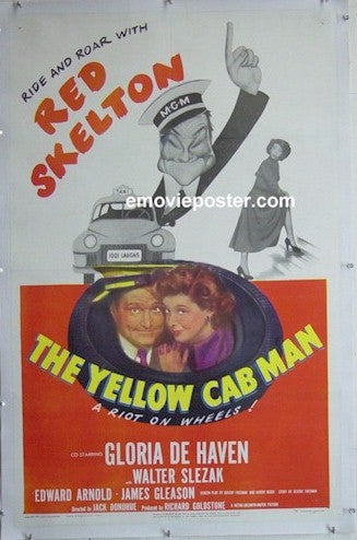 The Yellow Cab Man, Red Skelton, 1950 one sheet movie poster