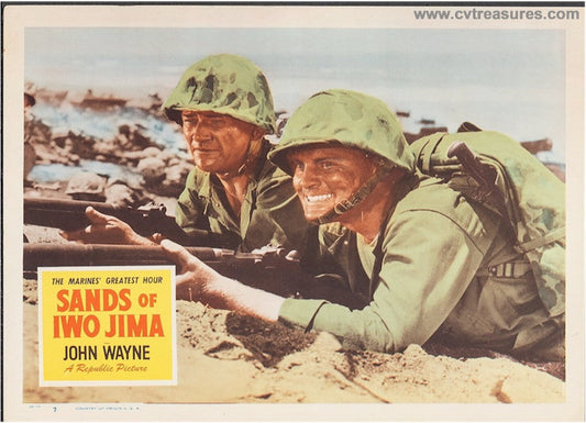 Sands of Iwo Jim Vintage Lobby Card Movie Poster John Wayne