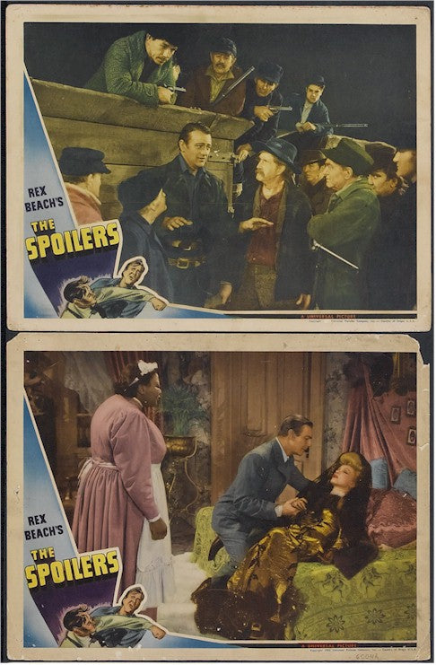 Spoilers John Wayne  lobby cards (2) 1942