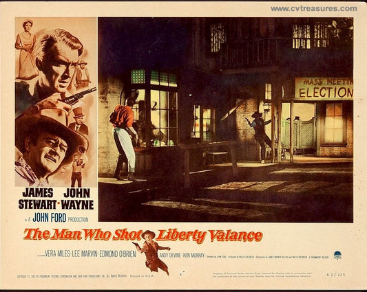 Man Who Shot Liberty Valance Vintage Lobby Card John Wayne 4