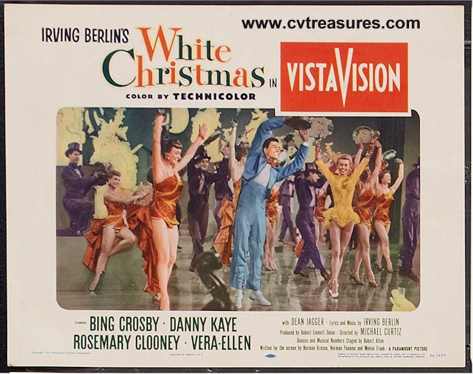 White Christmas Original Vintage Movie Theater Poster Lobby Card Bing Crosby Danny Kaye #3