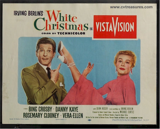 White Christmas Original Authentic Vintage Movie Theater Poster Lobby Card Bing Crosy Danny Kaye #4