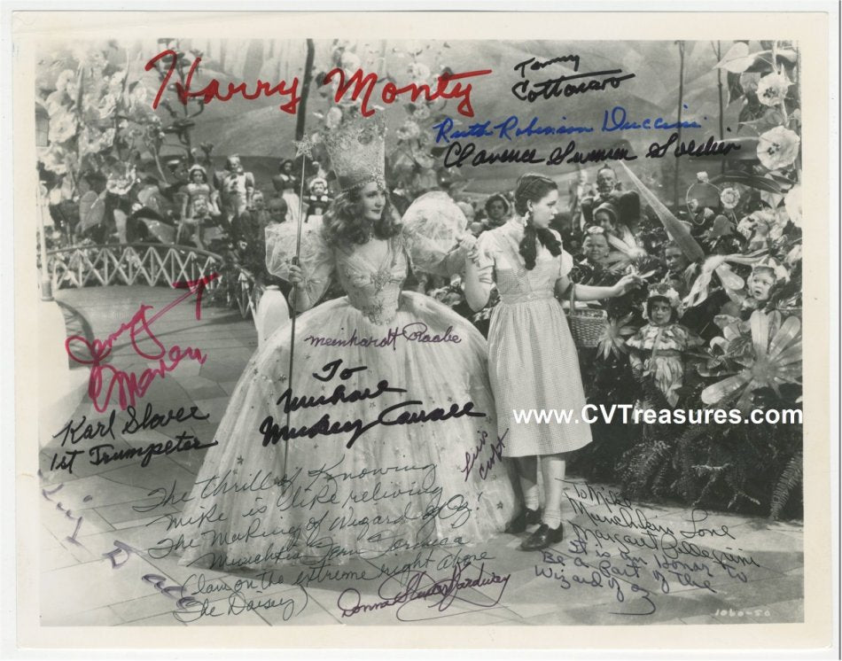 Wizard of OZ Munchkin Signed Autographed Photo 2