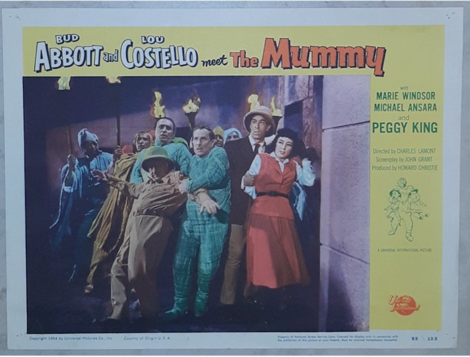 Abbott & Costello Meet the Mummy - original lobby card