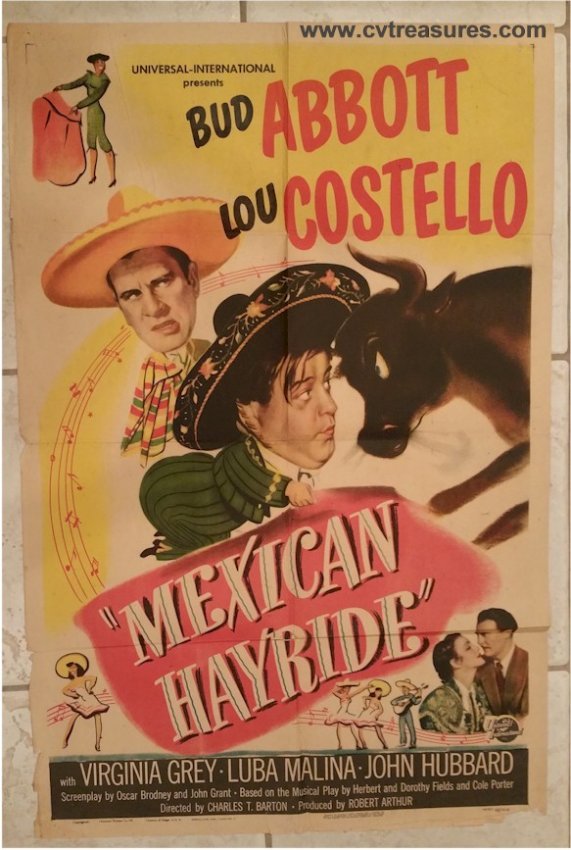 ABBOTT & COSTELLO MEXICAN HAYRIDE, 1948 ORIGINAL ONE SHEET 2