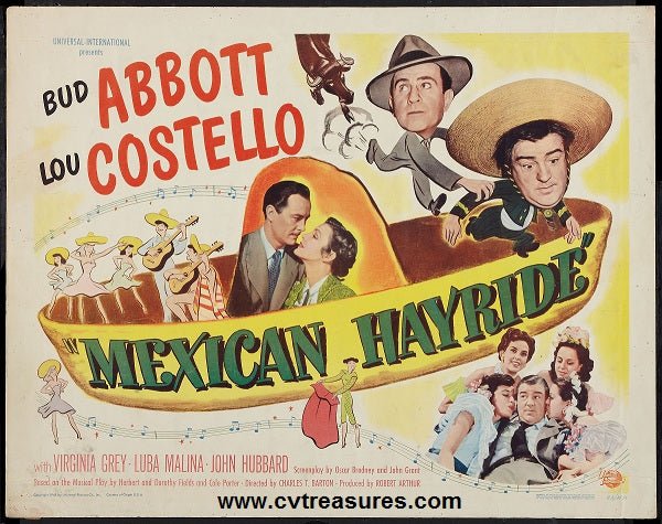 Abbott & Costello Mexican Hayride Half Sheet Movie Poster 1948