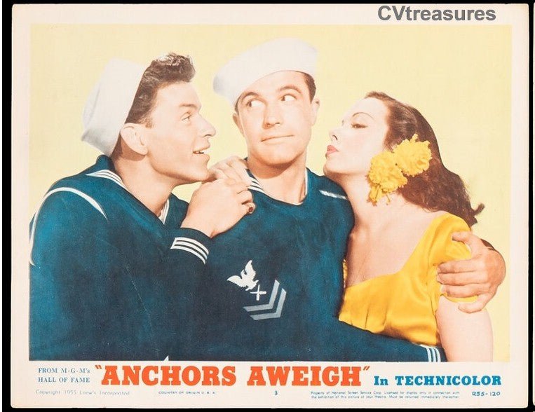 Anchors Aweigh Frank Sinatra Original Lobby Card 55-2 Guaranteed Authentic