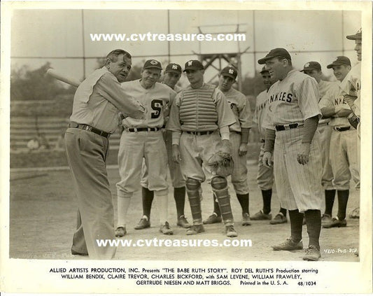 Babe Ruth Story, Original Photo w/Babe Ruth, 1948