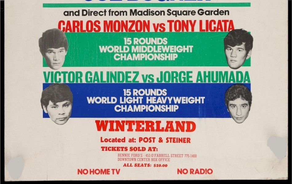 Boxing Poster Memorabilia Muhammad Ali and Joe Bugner Fight 1975