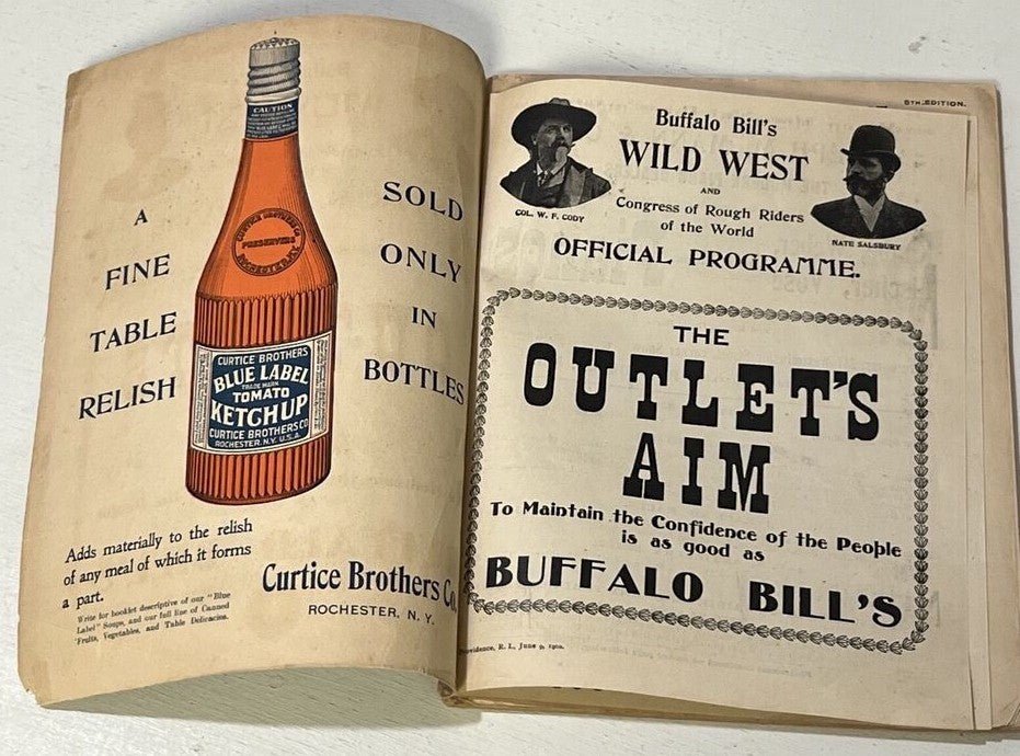 Buffalo Bill's Wild West Official Show Program RARE 1902