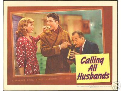 Calling All Husbands George Reeves Title and lobby cards, 1940