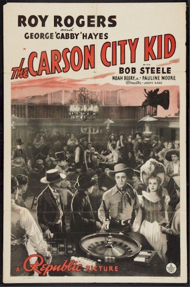 Carson City Kid Western Movie Poster Vintage Roy Rogers Film