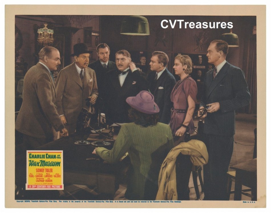 Charlie Chan at the wax museum vintage movie poster lobby card