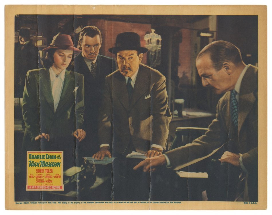 Charlie Chan at Wax Museum vintage lobby card Movie Poster 4b