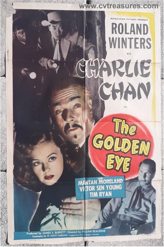 Charlie Chan Golden Eye Roland Winters one sheet 1948