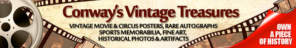 Rare Original Vintage Poster Art Movie SPorts Circus Concert Advertising HIstorical Photography Classic Sports Memorabilia