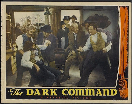 Dark Command Western Movie Poster vintage lobby card Roy Rogers