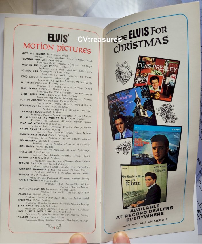 Elvis Presley NBC Television Christmas Promotional Program 1968