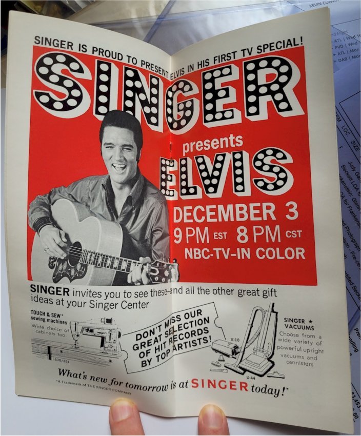 Elvis Presley NBC Television Christmas Promotional Program 1968