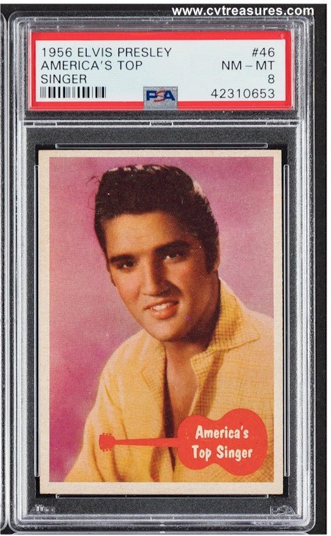 Elvis Presley Topps Portrait Card #46 1956 PSA 8 Mint