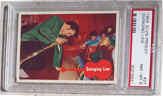 Elvis Presley Vintage Topps Cards PSA Graded 8 1956 #27