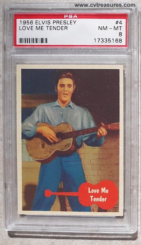 Elvis Presley Vintage Topps Cards PSA Graded 8 1956 #4