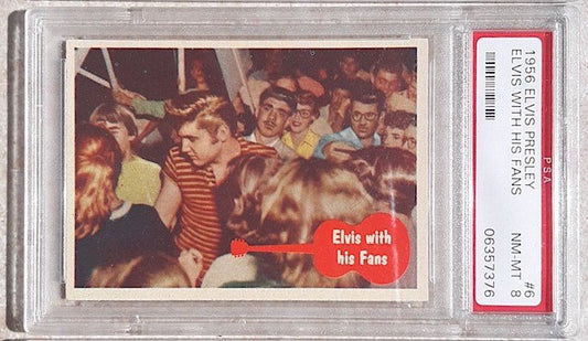 Elvis Presley Vintage Topps Cards PSA Graded 8 1956 #6