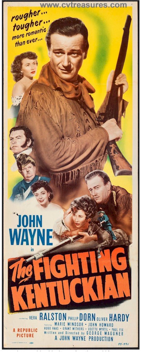 Fighting Kentuckian Insert Movie Poster John Wayne  1949