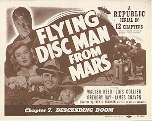 Flying Disk Man From Mars, 1950 Sci-Fi Classic Title Card