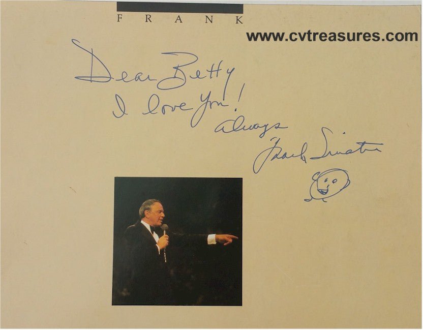 Frank Sinatra Signed Autograph 1980 Concert Program drawing