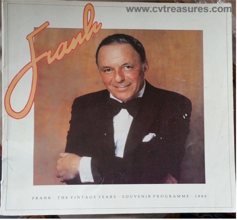 Frank Sinatra Signed Autograph 1980 Concert Program drawing