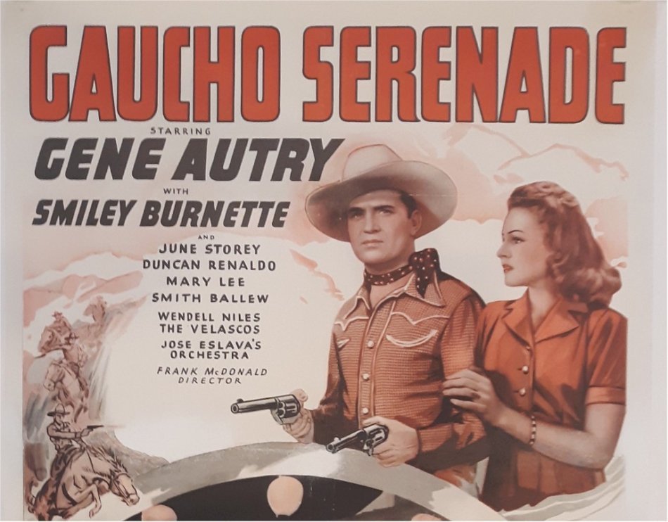 Gaucho Serenade Vintage Western Movie Poster Gene Autry