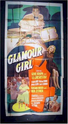 Glamour Girl, 1948, Gene Krupa, Three Sheet