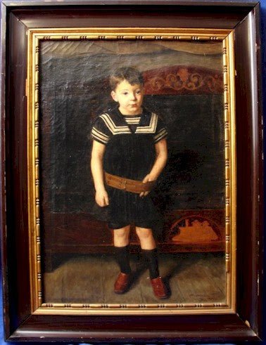 Harald Moltke "Boy in Sailor Outfit" Oil Painting 1896